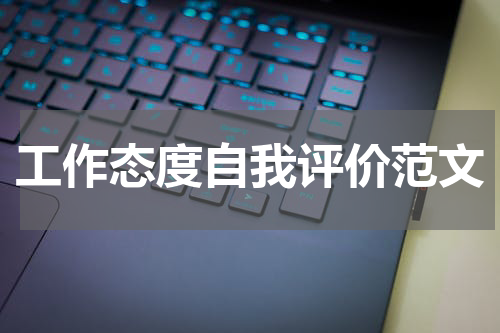 工作态度自我评价范文