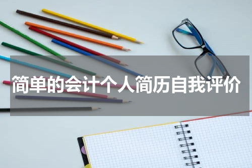 简单的会计个人简历自我评价