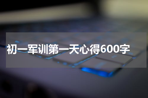 初一军训第一天心得600字