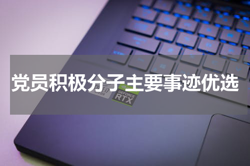 党员积极分子主要事迹优选