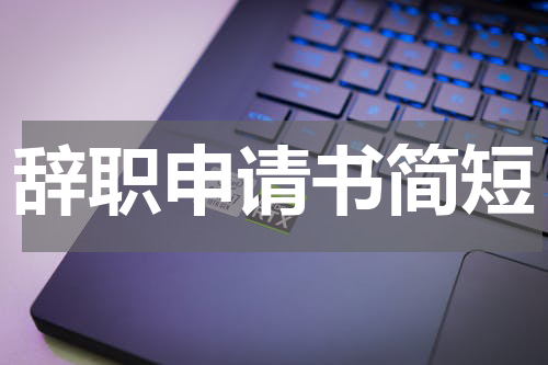辞职申请书简短