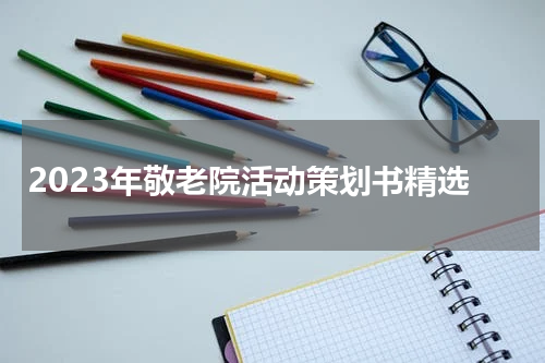 2023年敬老院活动策划书精选