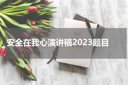 安全在我心演讲稿2023题目