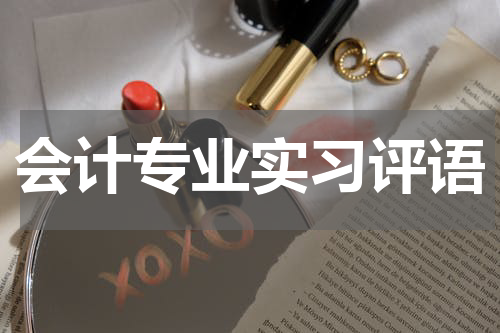 会计专业实习评语