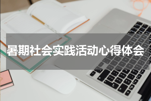 暑期社会实践活动心得体会