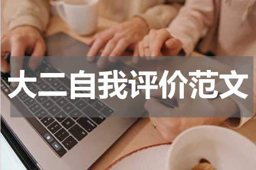 大二自我评价范文