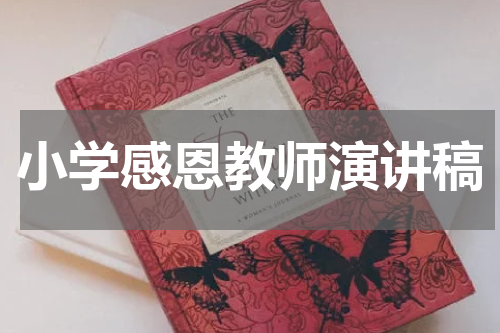 小学感恩教师演讲稿