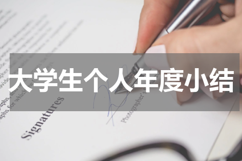 大学生个人年度小结