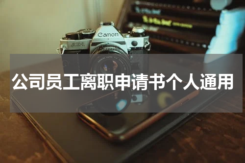 公司员工离职申请书个人通用
