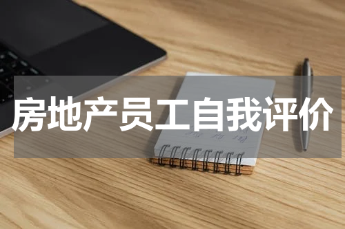 房地产员工自我评价