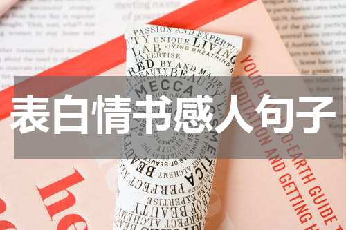 表白情书感人句子