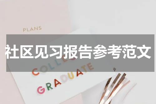 社区见习报告参考范文