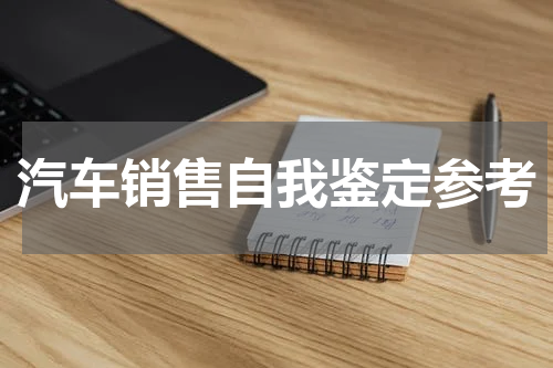 汽车销售自我鉴定参考