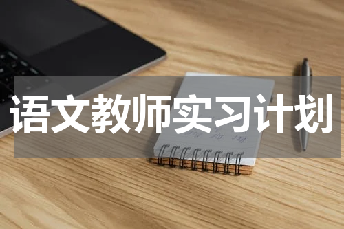 语文教师实习计划