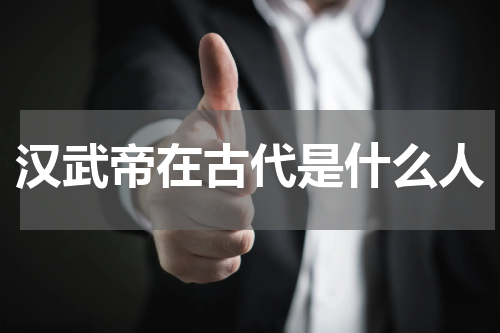 汉武帝在古代是什么人