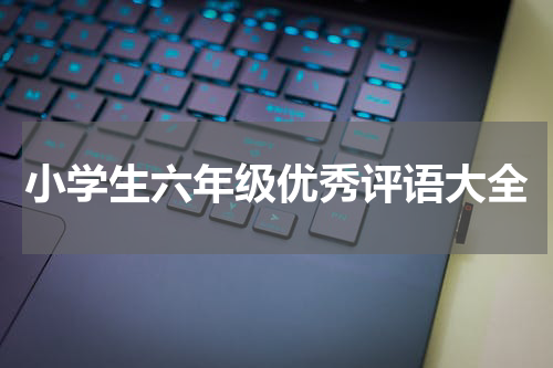 小学生六年级优秀评语大全