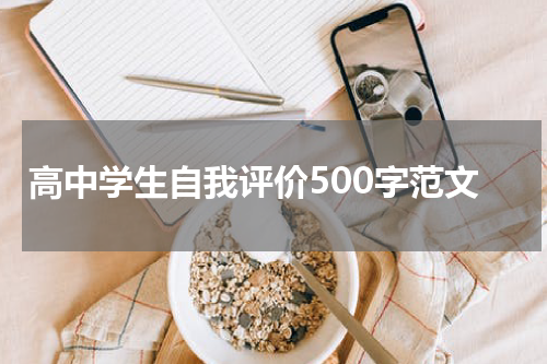 高中学生自我评价500字范文
