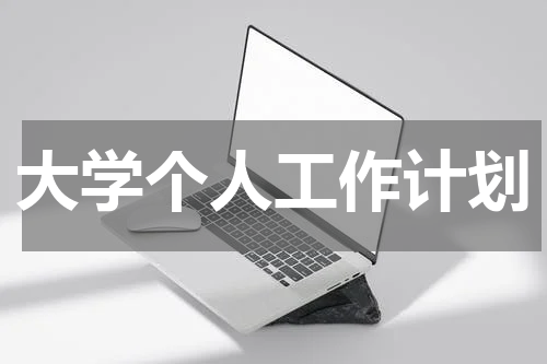 大学个人工作计划