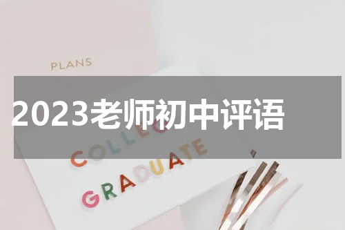 2023老师初中评语
