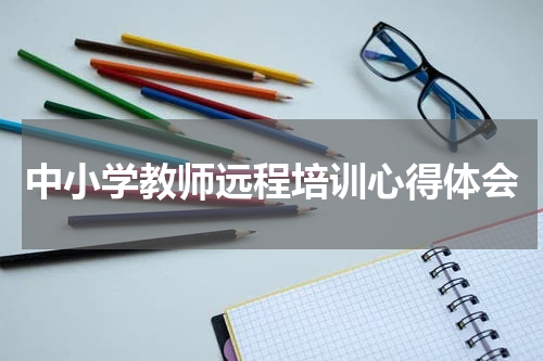 中小学教师远程培训心得体会