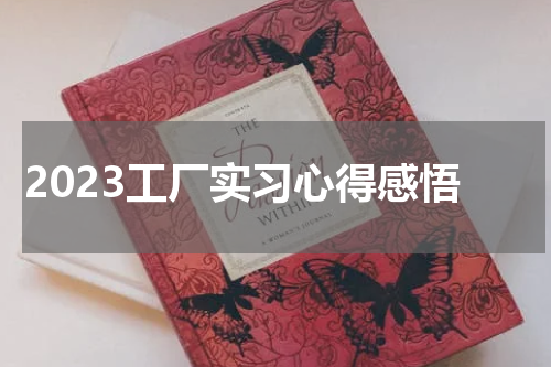 2023工厂实习心得感悟