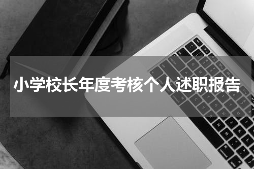 小学校长年度考核个人述职报告