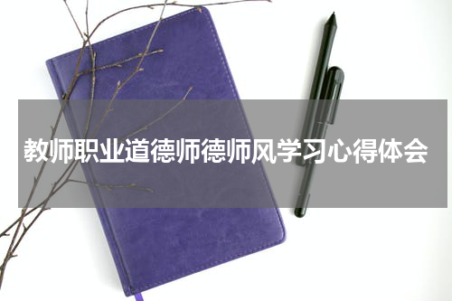 教师职业道德师德师风学习心得体会