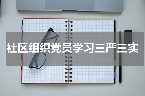 社区组织党员学习三严三实