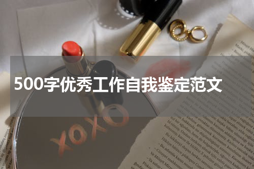 500字优秀工作自我鉴定范文