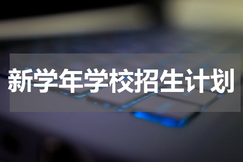 新学年学校招生计划