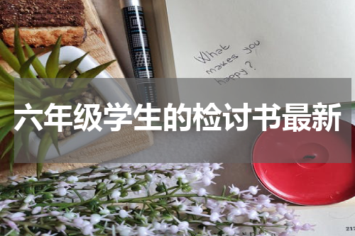 六年级学生的检讨书最新