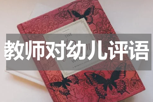 教师对幼儿评语