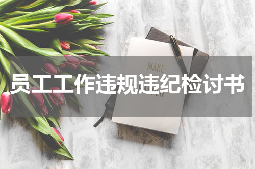 员工工作违规违纪检讨书
