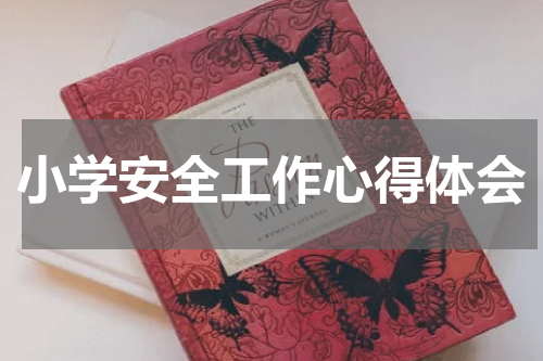 小学安全工作心得体会