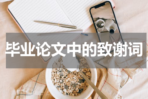 毕业论文中的致谢词