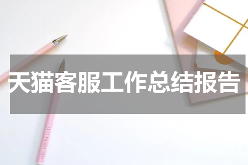 天猫客服工作总结报告