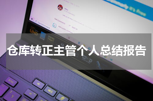 仓库转正主管个人总结报告