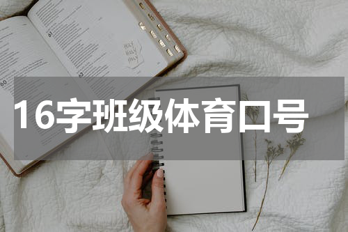 16字班级体育口号