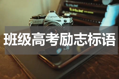班级高考励志标语
