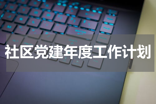 社区党建年度工作计划