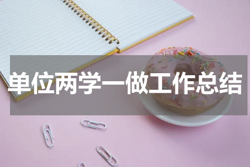 单位两学一做工作总结