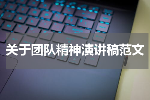关于团队精神演讲稿范文