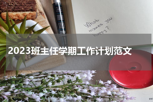 2023班主任学期工作计划范文