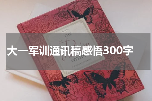 大一军训通讯稿感悟300字