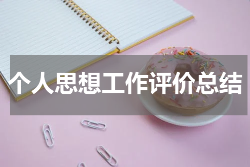 个人思想工作评价总结