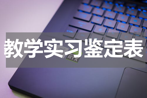 教学实习鉴定表
