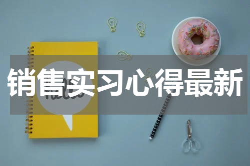 销售实习心得最新