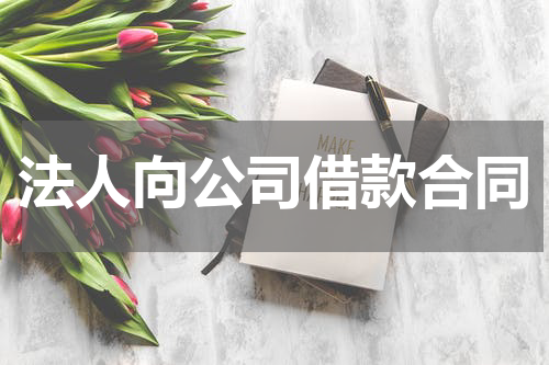 法人向公司借款合同