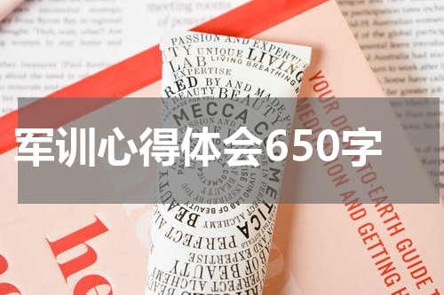 军训心得体会650字