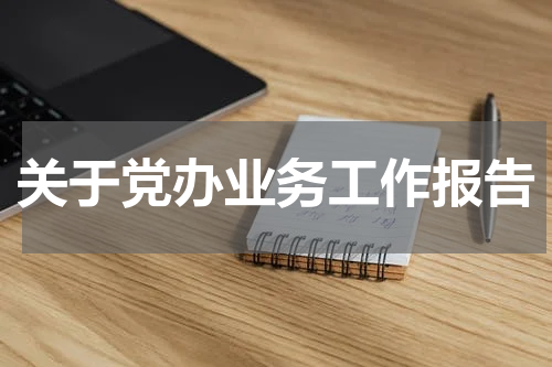 关于党办业务工作报告